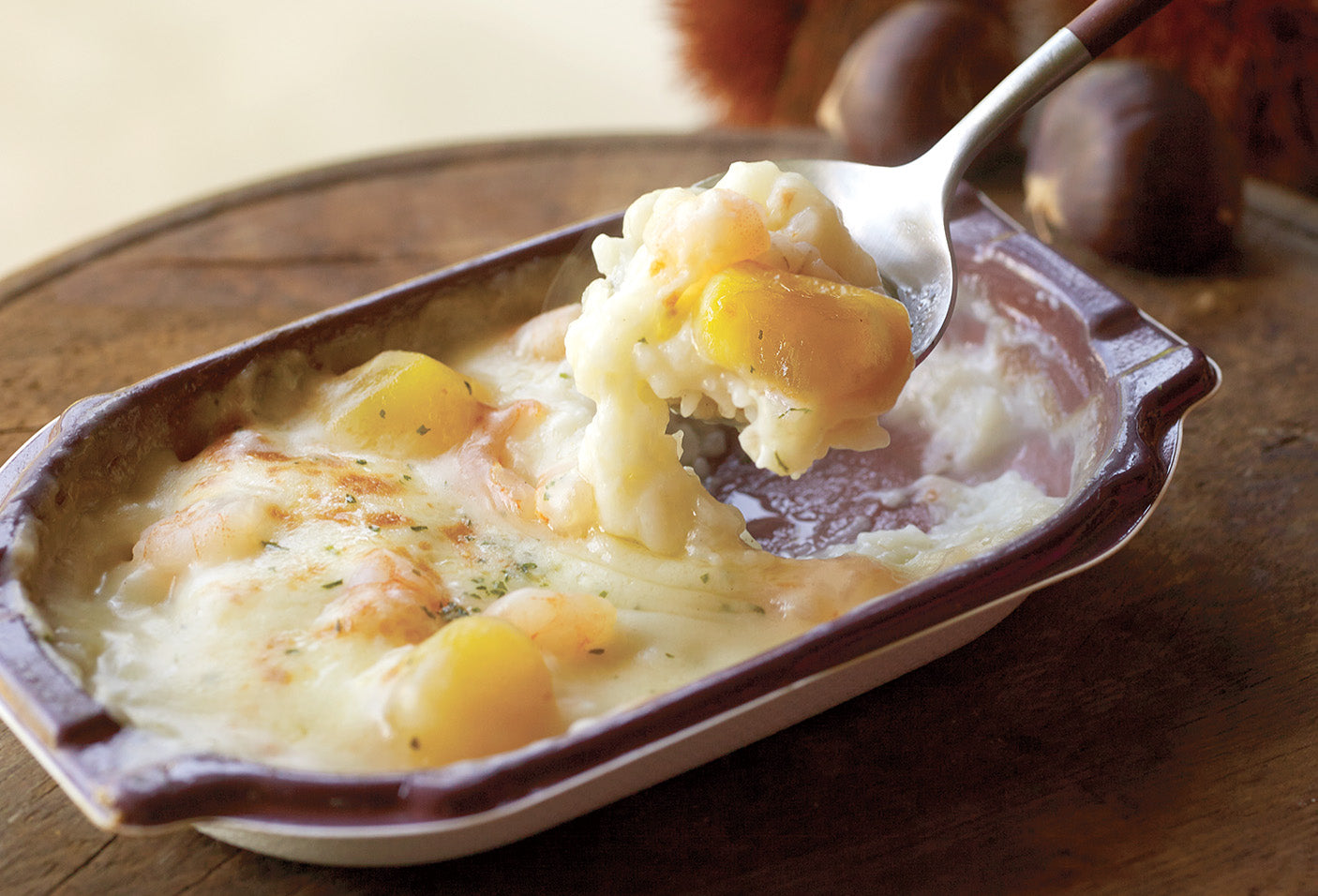 マロンと海老のドリア