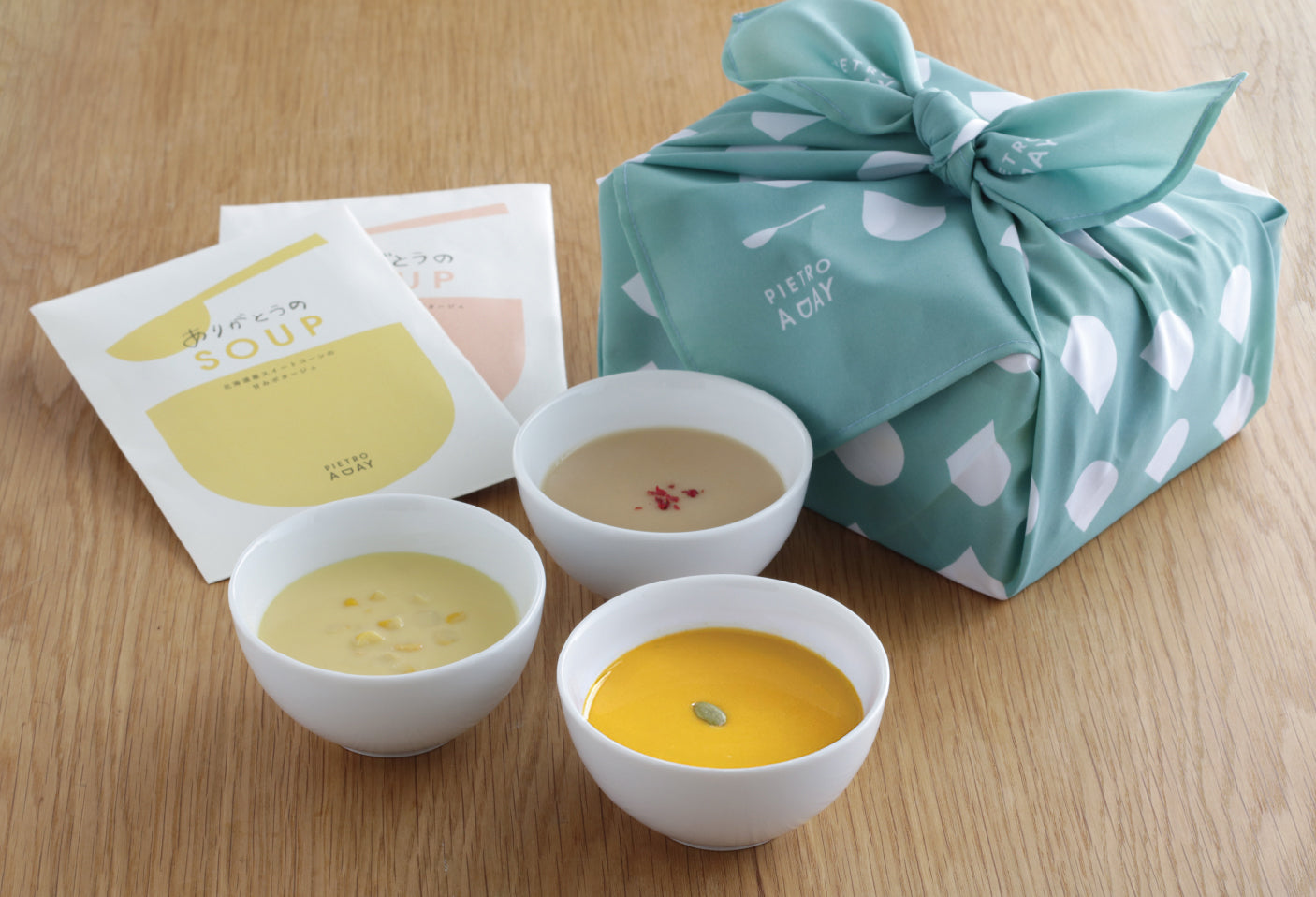 【ふろしき包装】感謝の気持ちを贈るスープ5食ギフト