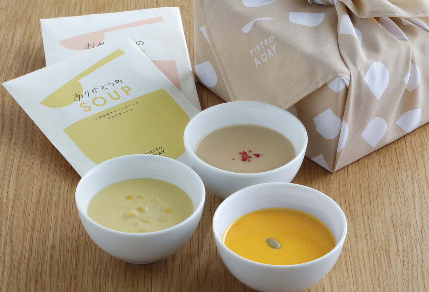 【ふろしき包装】感謝の気持ちを贈るスープ5食ギフト