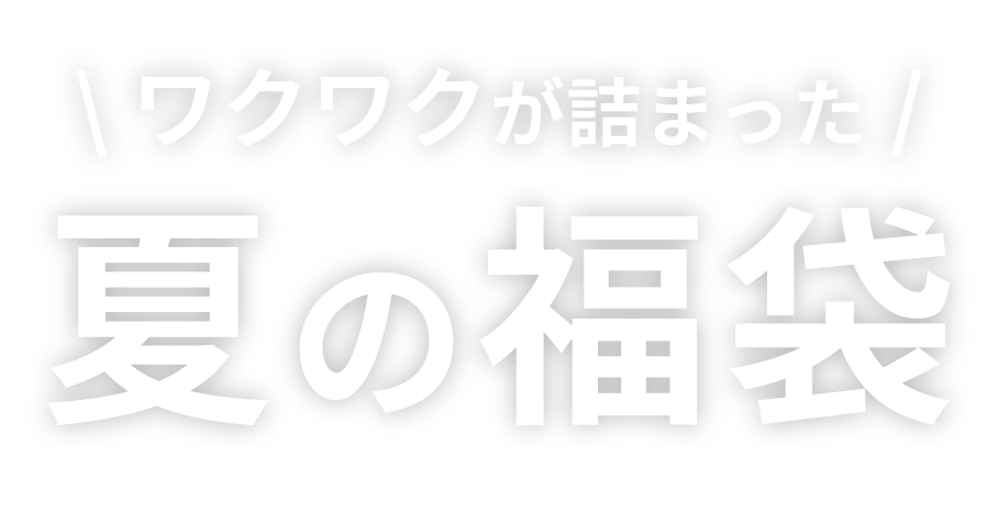 \ ワクワクが詰まった /夏の福袋